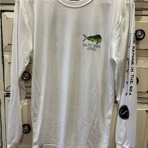 Salty Crew Men's White Long Sleeve Swim Shirt